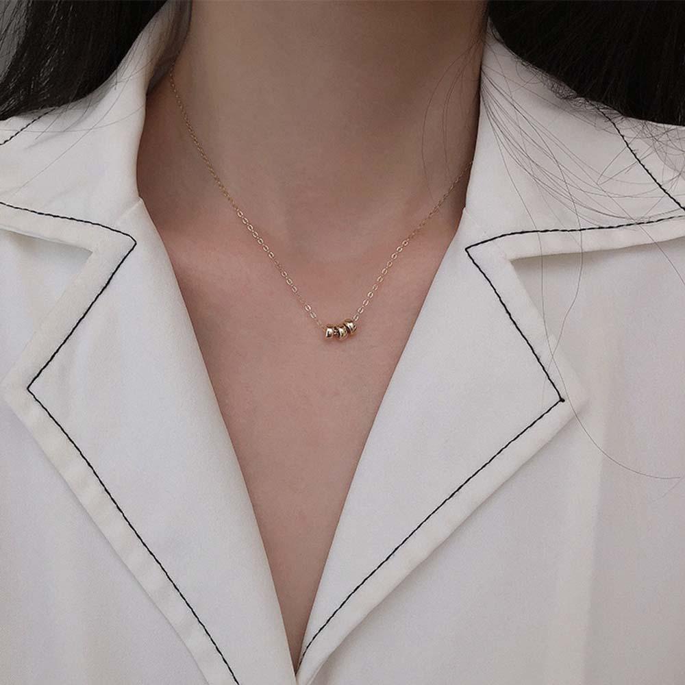 Vòng Cổ Choker Ba Lớp Bằng Đồng VANES1 Dành Cho Bạn Nữ