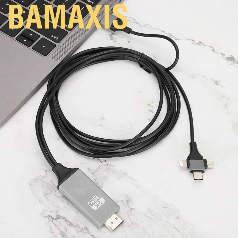 Bộ Chuyển Đổi 3 Trong 1 Hdmi 1080p Hd Chống Rỉ Sét Thông Dụng Cho Ios Usb Hdtv Type-C