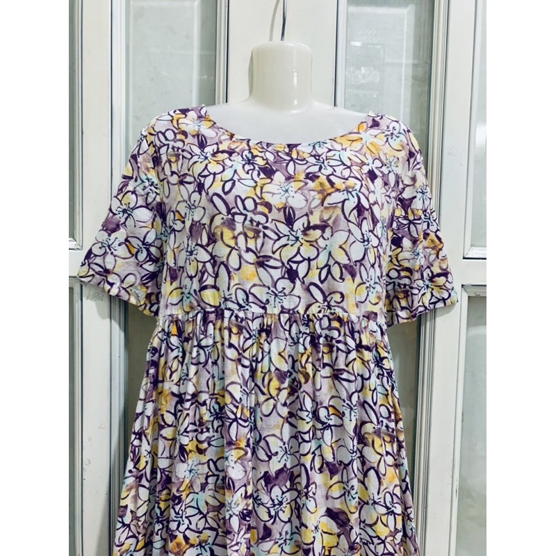 Đầm babydoll hoa dáng dài