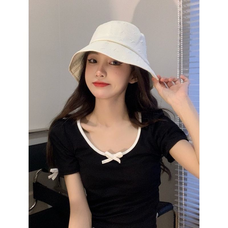 MŨ BUCKET VÂN NỔI HÌNH TRÁI TIM SIÊU ĐÁNG YÊU