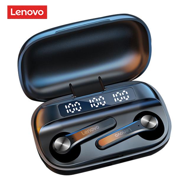 LENOVO Tai nghe Bluetooth 5.1 không dây chống thấm nước có màn hình LED