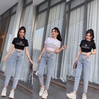 Áo croptop thêu hoa cúc