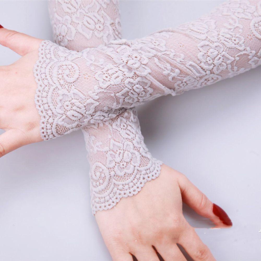 Găng Tay Chống Nắng Hở Ngón Giữ Ấm Mùa Hè Thanh Lịch
