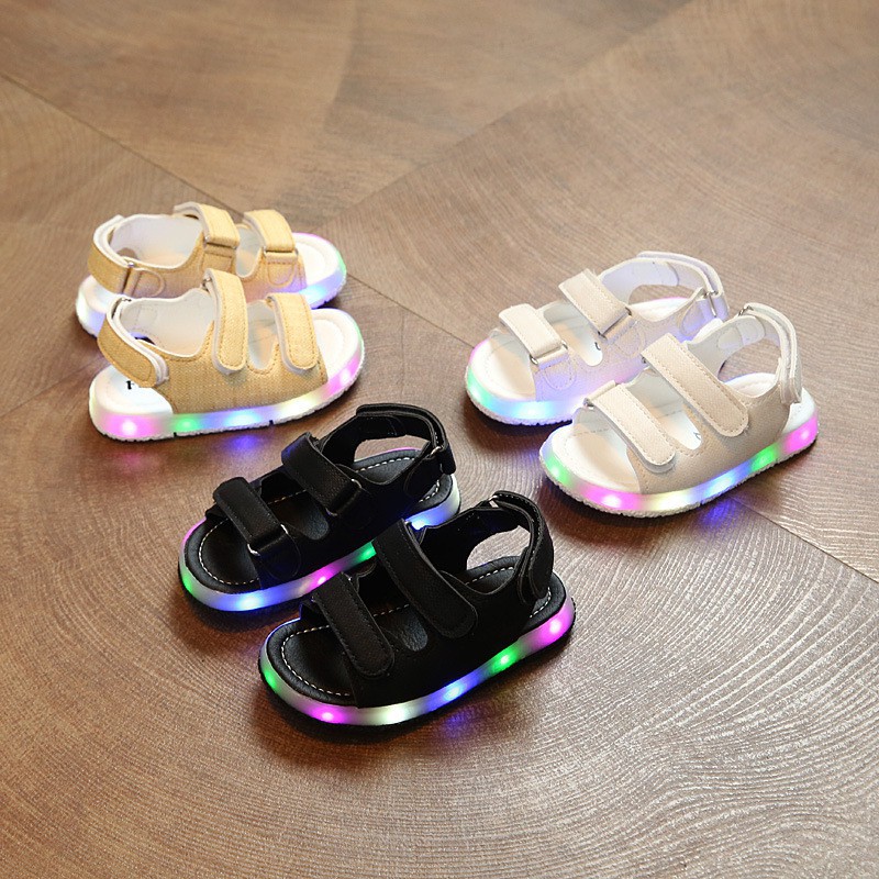 Giày Sandal Đế Gắn Đèn Led Cho Bé