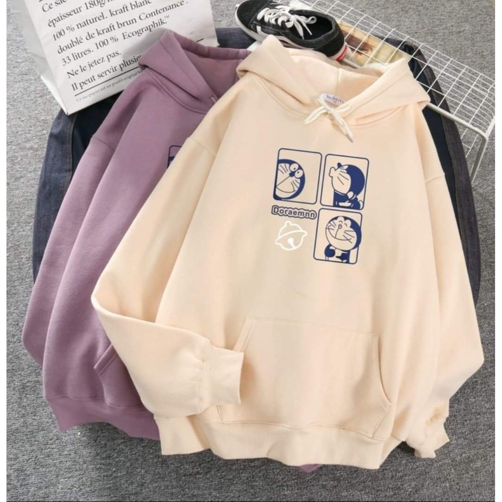 Áo hoodie 3 hình Doremon DTR1120