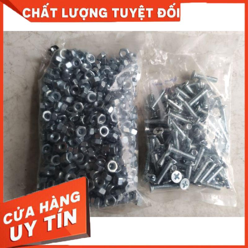 combo 100 bộ bu lông tán M4