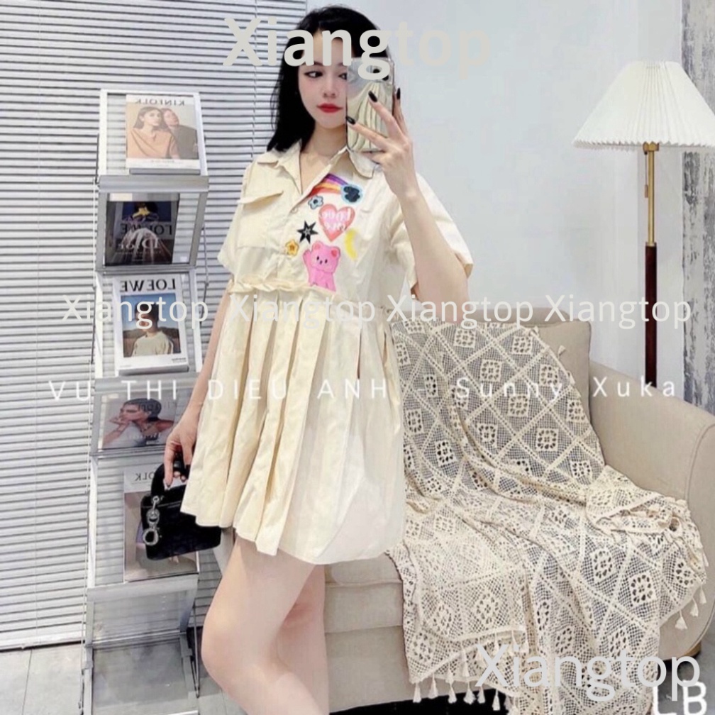 ĐẦM SƠ MI BABYDOLL ULZZANG (SẴN/KÈM VIDEO REVIEW) PN000112 Xiangtop