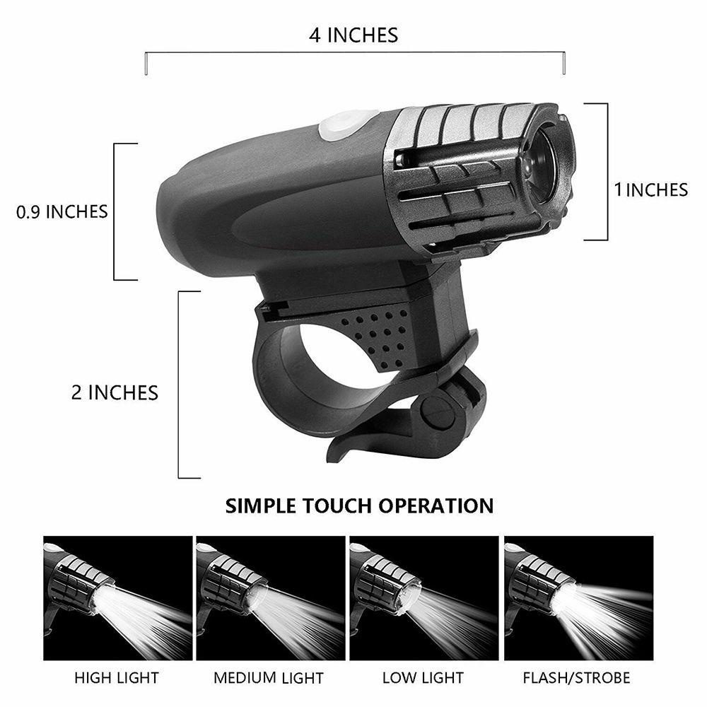 Đèn Pha LED Sạc USB Siêu Sáng Cho Xe Đạp Heceh
