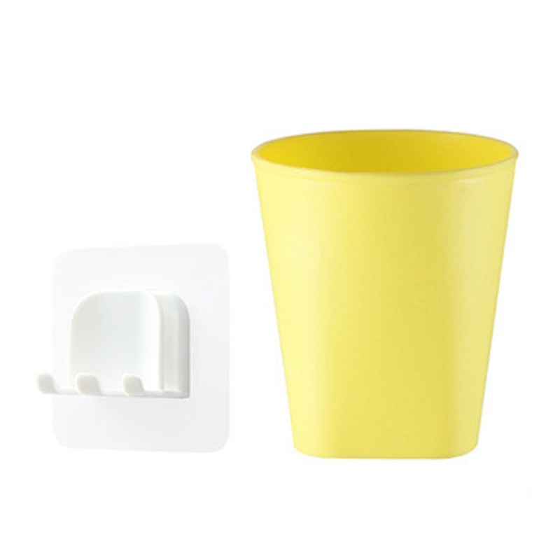 Giá Đỡ Bàn Chải Đánh Răng / Cốc Tự Dính 2 Ngăn Phong Cách Bắc Âu