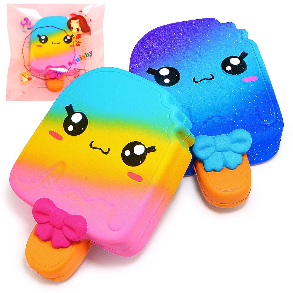 Đồ chơi nắm bóp Squishy hình que kem nhiều màu xinh xắn