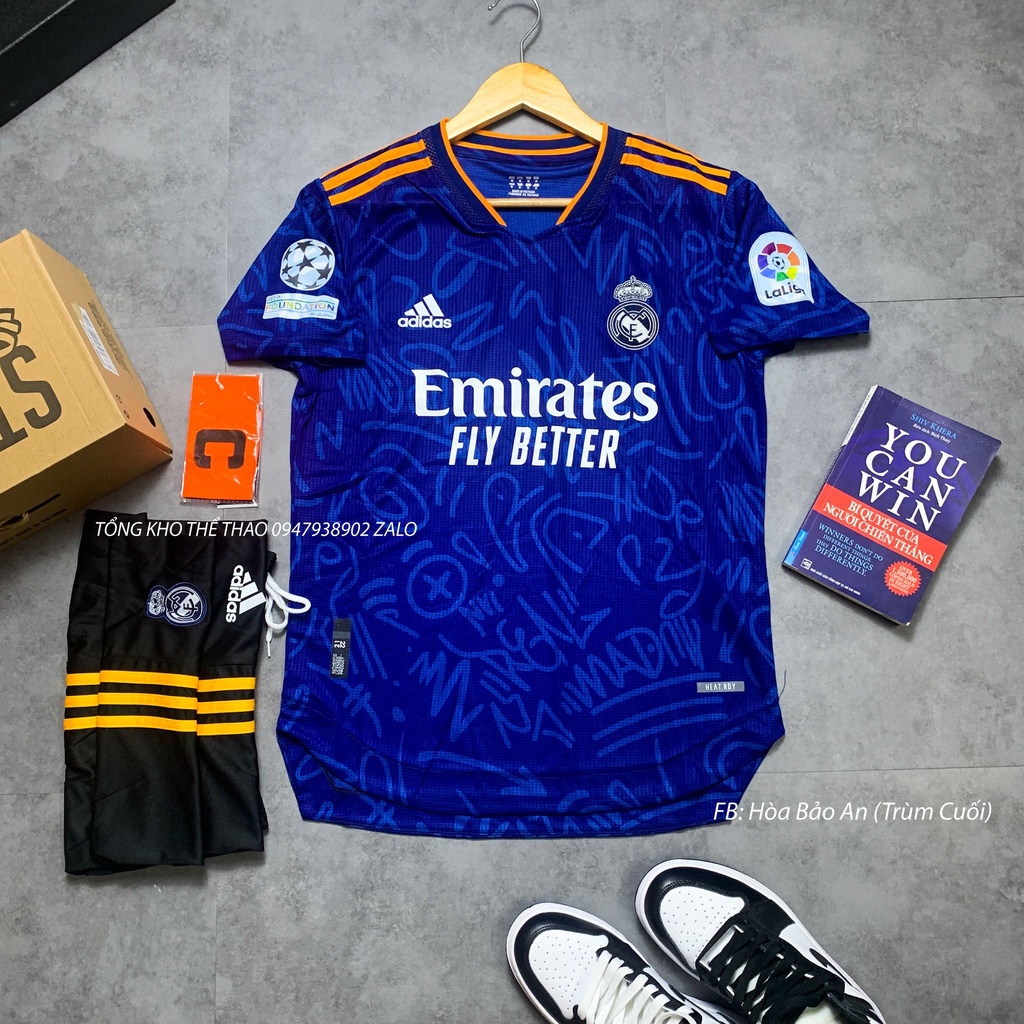 [Hàng cao cấp] Bộ quần áo bóng đá CLB Real madrid cao cấp mùa 2022-2023