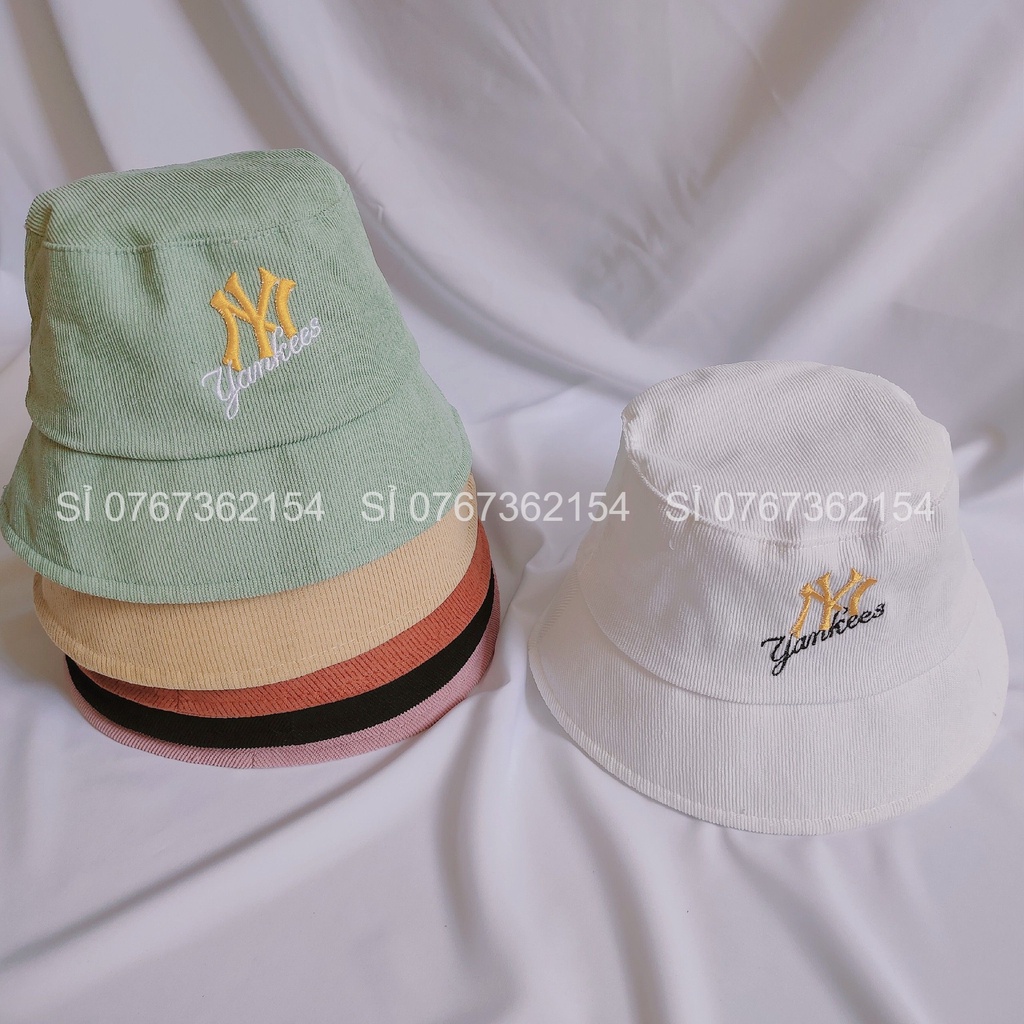 Mũ Tai Bèo Nam Nữ Thể Thao Vành Cụp 1 Lớp Chất Nhung NyYankees