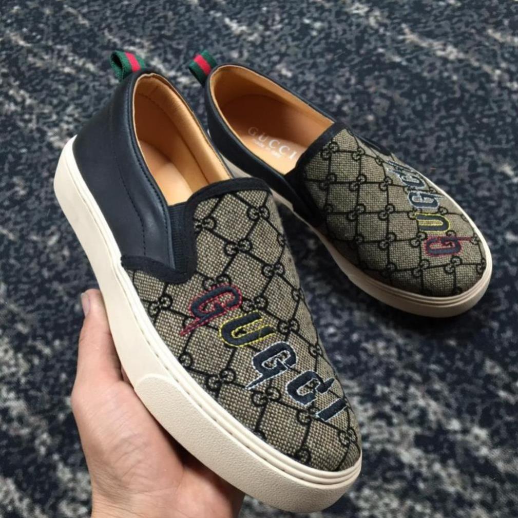 Giày Lười Nam Slipon GC- Vải Cao Cấp vs Da Bò-G1 . ' ' . II ^ .📷