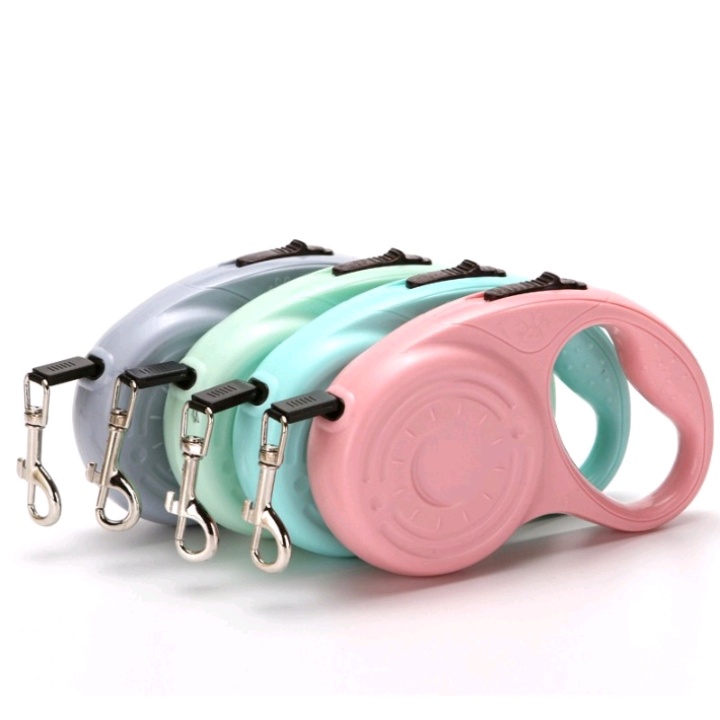 Dây Dắt Chó Mèo Tự Động Kéo Dài Và Thu Dây Dài 3m - Hàng cao cấp cải tiến nút lẫy thông minh điều chỉnh 1 chạm