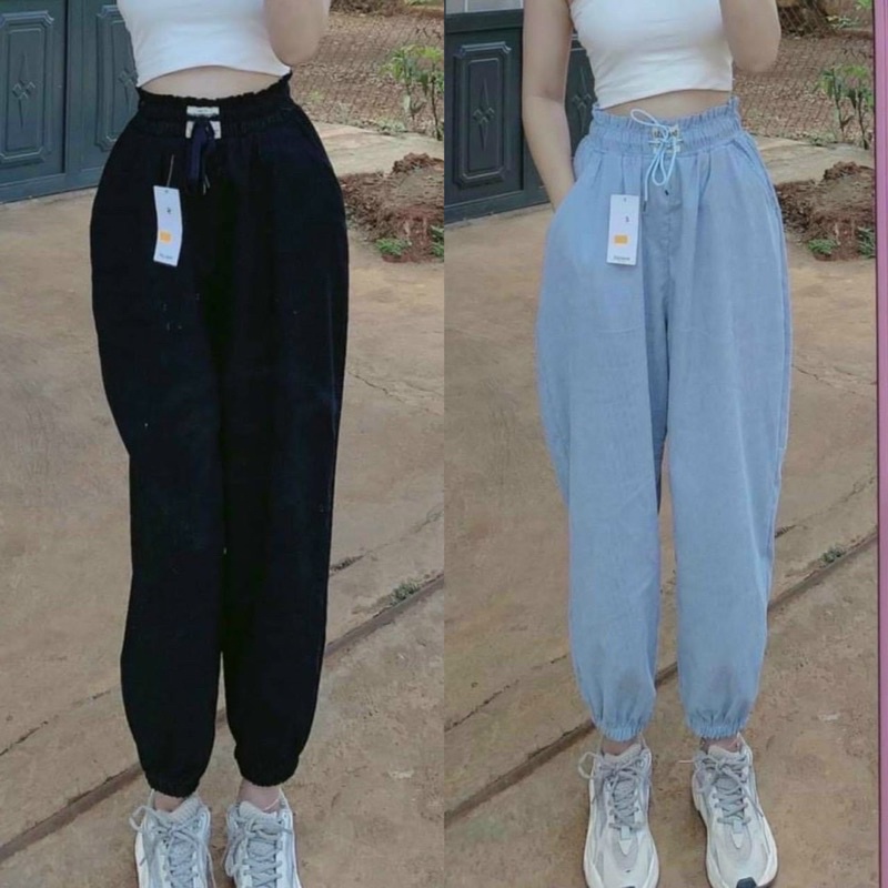 Quần lưng thun bo ống kaki nhung