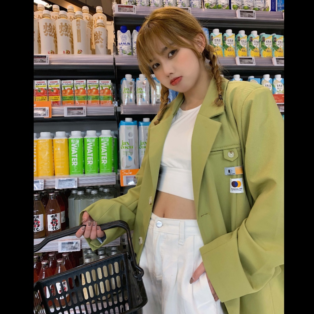 Áo khoác blazer Unisex nam nữ dáng rộng thời trang Hàn quốc 4 màu