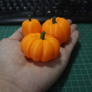 Set 3 trái bí ngô mini, trang trí tiểu cảnh halloween
