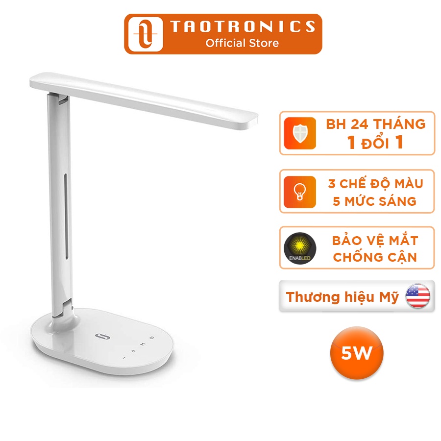  [Chính Hãng] Đèn học chống cận Taotronics TT-DL064, 5 mức sáng, 3 chế độ màu