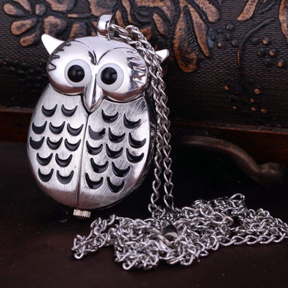 Đồng hồ quả quýt bỏ túi thiết kế chim cú hoạt hình độc đáo