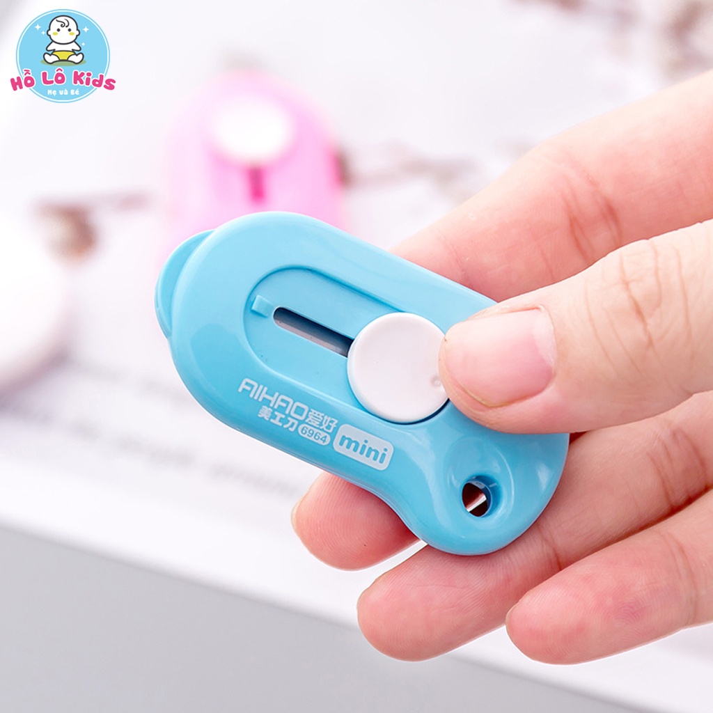 Dao dọc giấy mini cute lưỡi thép siêu sắc cho học sinh Hồ Lô Kids