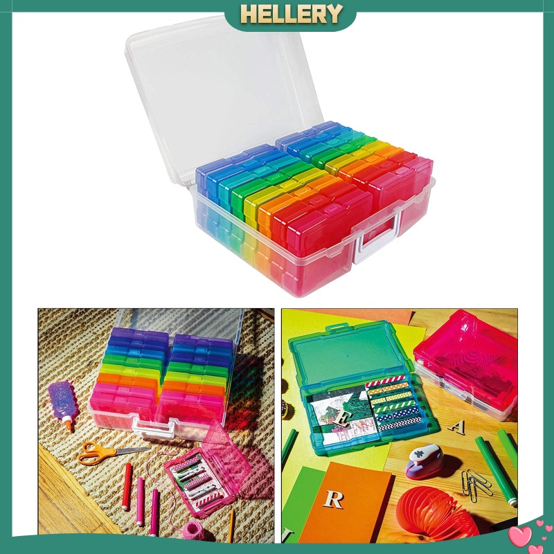 [HELLERY] Photo Storage Holder Box Picture Case Keeper Clear Protect Photo Organizer