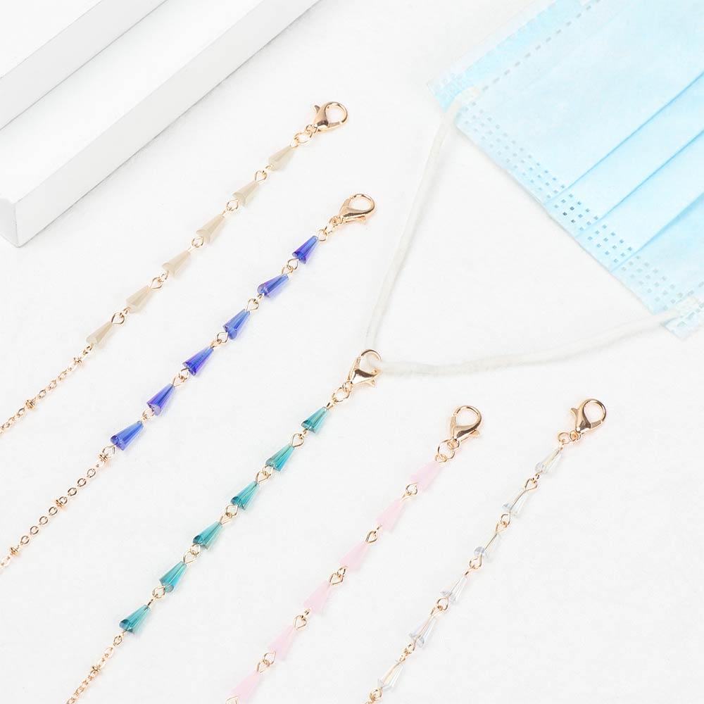 LEILY Dây Đeo Mắt Kính Đính Hạt Pha Lê Thời Trang