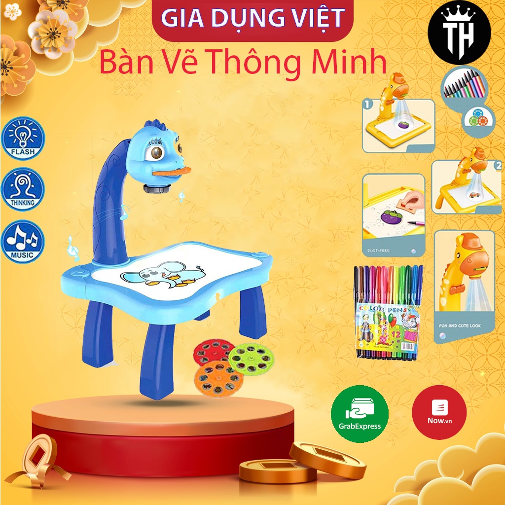Bàn vẽ có đèn chiếu sáng thông minh tạo niềm vui cho bé ham học vẽ phát triển não bộ tự nhiên