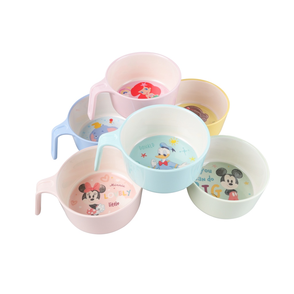 Chén Melamine có tay cầm cho bé in hình ảnh hoạt hình Disney xinh xắn