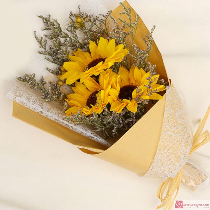Hộp hoa hồng/ hoa hướng dương sáp thơm kèm túi đựng quà tặng sang trọng (4 mẫu)