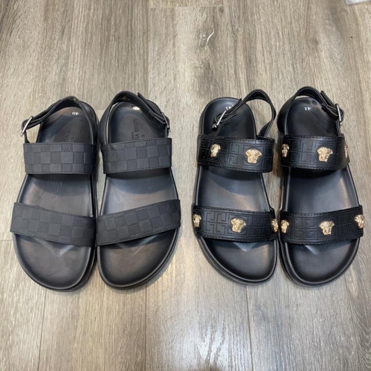 Dép Sandal Versace Cao Cấp- Dép Sandal Lv Cao Cấp- Dép Quai Hậu Nam SỐC