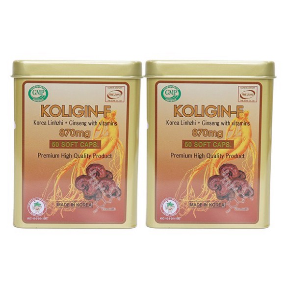 Koligin F – Nhân sâm Hàn quốc Hỗ trợ bồi bổ nguyên khí, tăng cường sinh lực (50 viên)