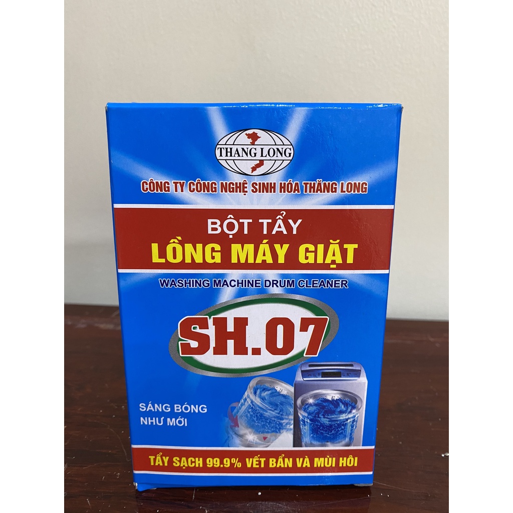 [ SỈ 3 HỘP ] TẨY LỒNG MÁY GIẶT SH07-1 hộp 2 gói - Khử mùi, vệ sinh máy giặt - Không hiệu quả hoàn tiền - Hàng CHÍNH HÃNG