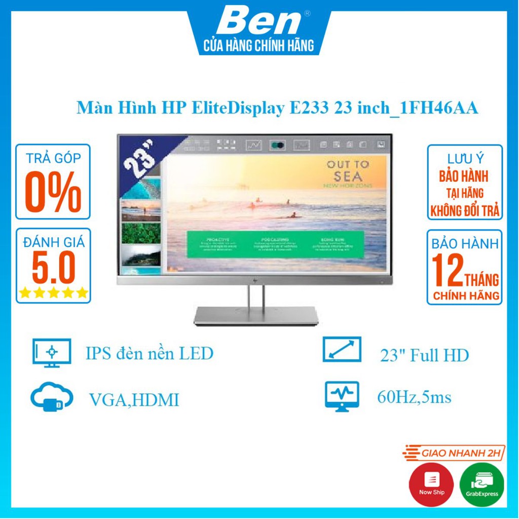 Màn hình HP EliteDisplay E233 23 inch_1FH46AA- Hàng Chính Hãng