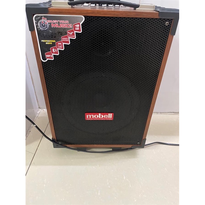 Loa vali kéo di động thùng gỗ Mobell MK-2120D 30W – Kèm 2 micro, remote