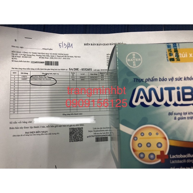 Men Tiêu Hoá ANTIBIOpro ( hộp 10lốc - 100gói)