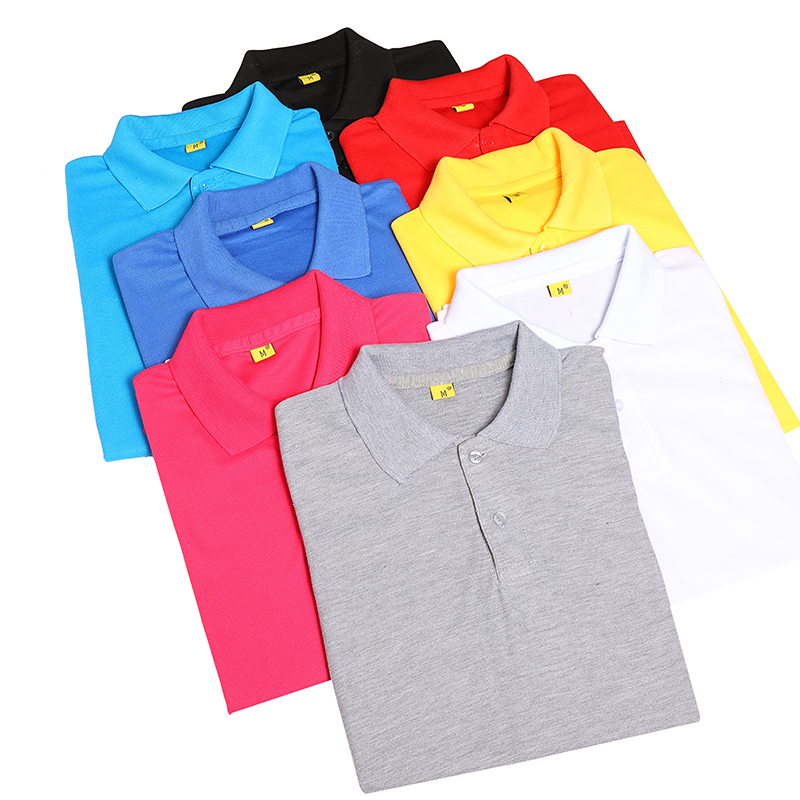 Men's polo lapel shirt custom men's polo short sleeve polo shirt 8 colors