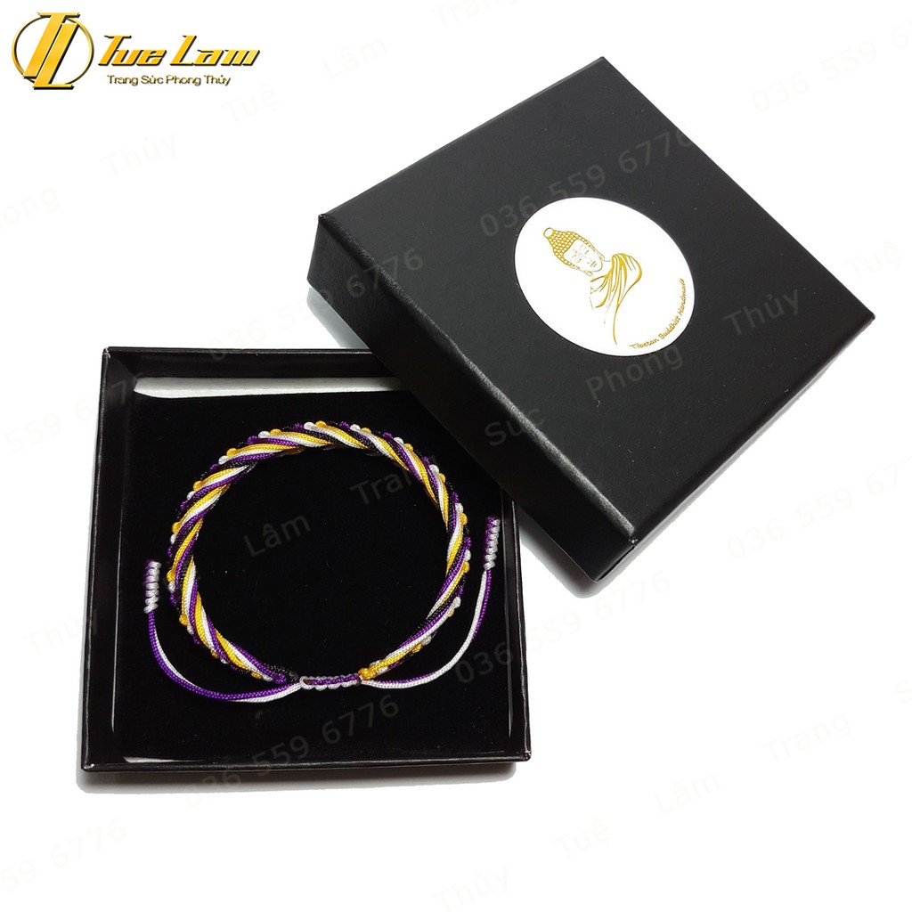 Vòng Tay Handmade Bện Chỉ Nhiều Màu Nút Thắt Cách Điệu May Mắn - Tuệ Lâm