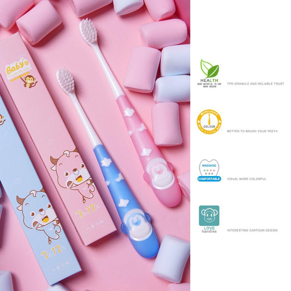 Bàn Chải Đánh Răng AUGUSTINA Cầm Tay Thiết Kế Hình Động Vật Dễ Thương Dành Cho Trẻ