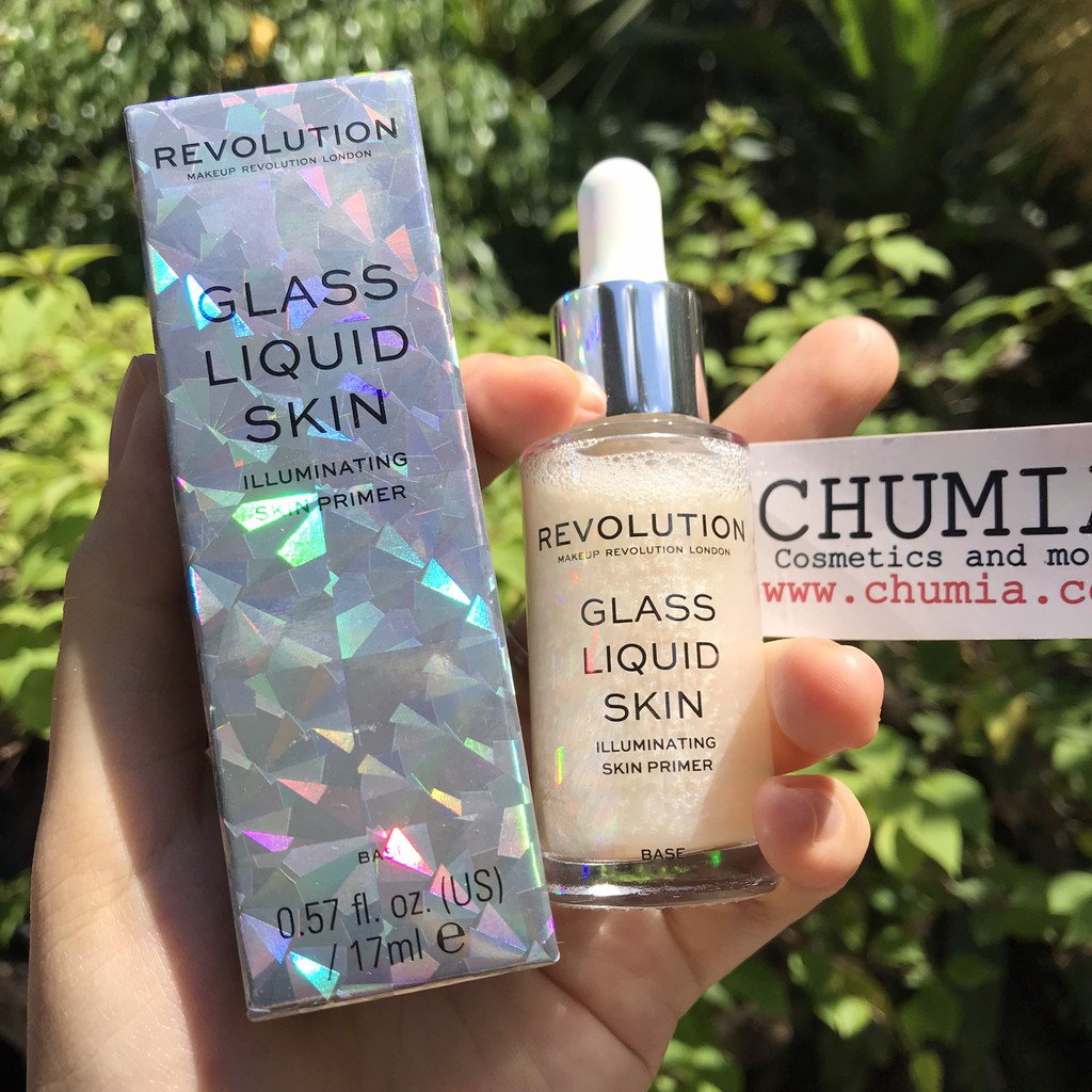 Kem lót trang điểm da khô REVOLUTION Glass Liquid Skin 17ml (Có bắt sáng) - chumia | BigBuy360 - bigbuy360.vn