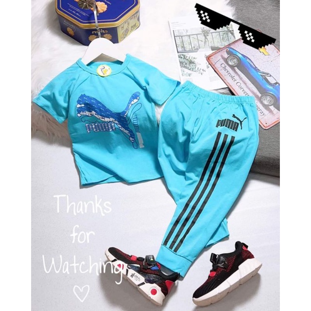 Bộ thể thao tay ngắn quần dài cho bé thun cotton 4 chiều