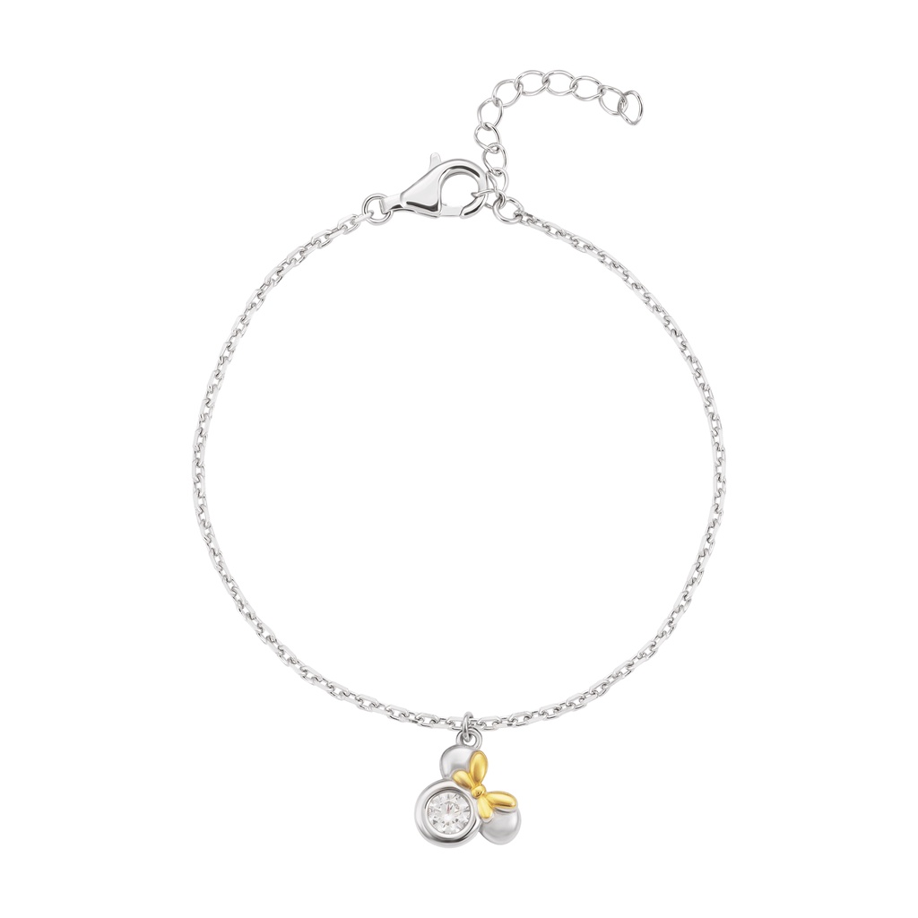 Lắc tay trẻ em Bạc đính đá PNJSilver chuột Mickey XM00C060002