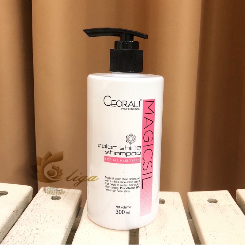 Dầu gội giữ màu tóc nhuộm CEORALI MAGICSIL, Dầu gội cho tóc nhuộm, Dầu gội xả giúp tóc bền màu, lâu trôi 300ml Galistore