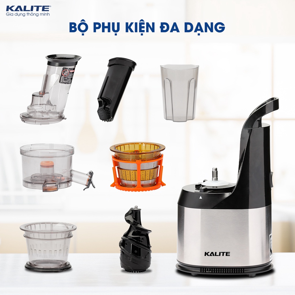 Máy ép chậm Kalite KL565 công suất 240W ép trái cây rau củ quả kiệt bã kèm lưới làm kem