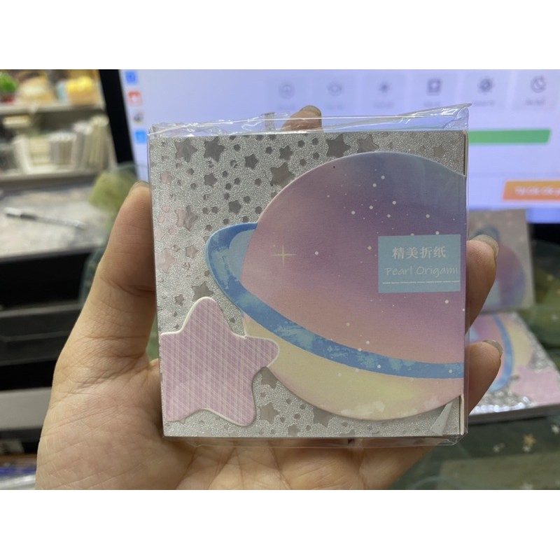 Giấy gấp hạc óng ánh, giấy gấp hạc vân nhũ