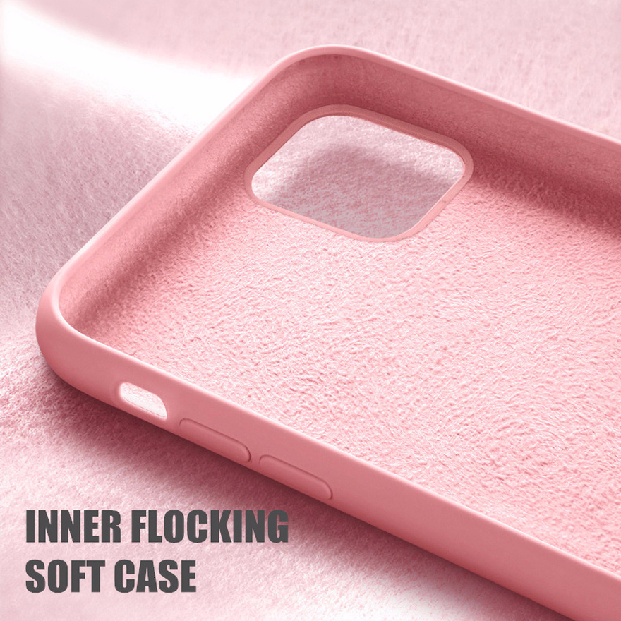 ốp điện thoại Casing Ốp lưng Samsung Galaxy S20 Fe S21 Ultra S20 Plus S10 Lite Note 10 Official Original Square Solid Color Liquid Silicone Soft Phone Case Protective Cover