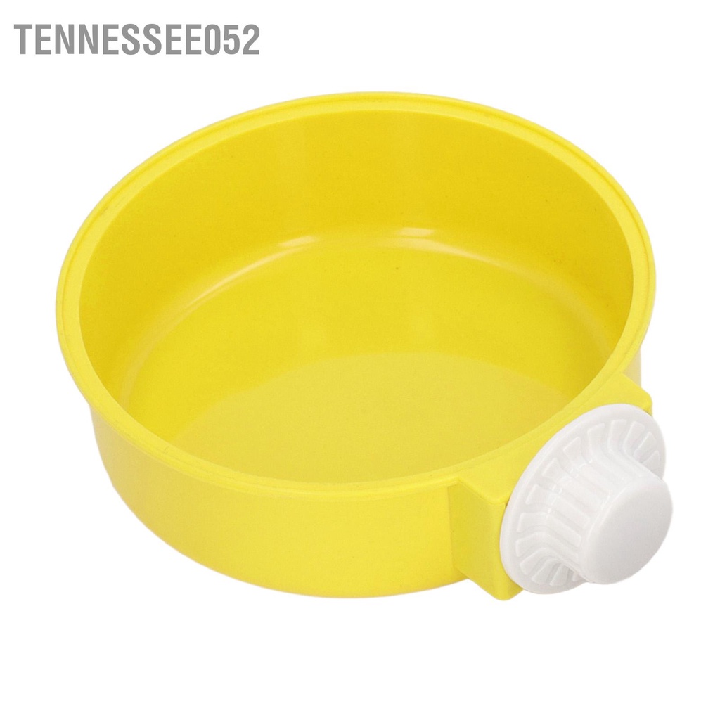 Tennessee052 Treo bát đựng thức ăn cho thú cưng Làm dày bằng thép không gỉ Cố định lồng Bát đơn chó mèo