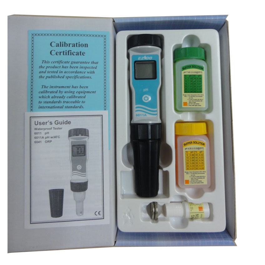 Bút đo pH nước Gondo 6011, kèm dung dịch hiệu chuẩn giá rẻ