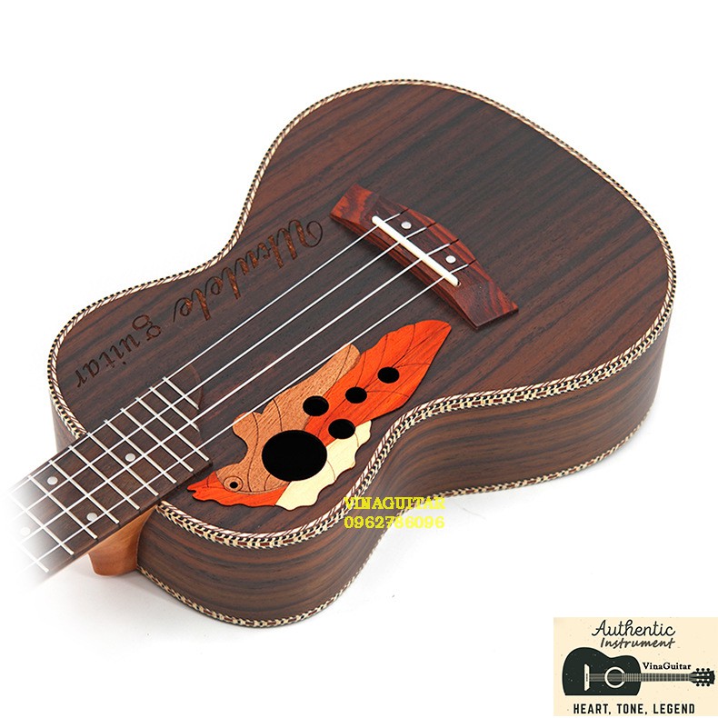 Đàn Ukulele MUSIC Concert/Tenor UC-23CLN cẩm nho full gỗ cẩm chính hãng