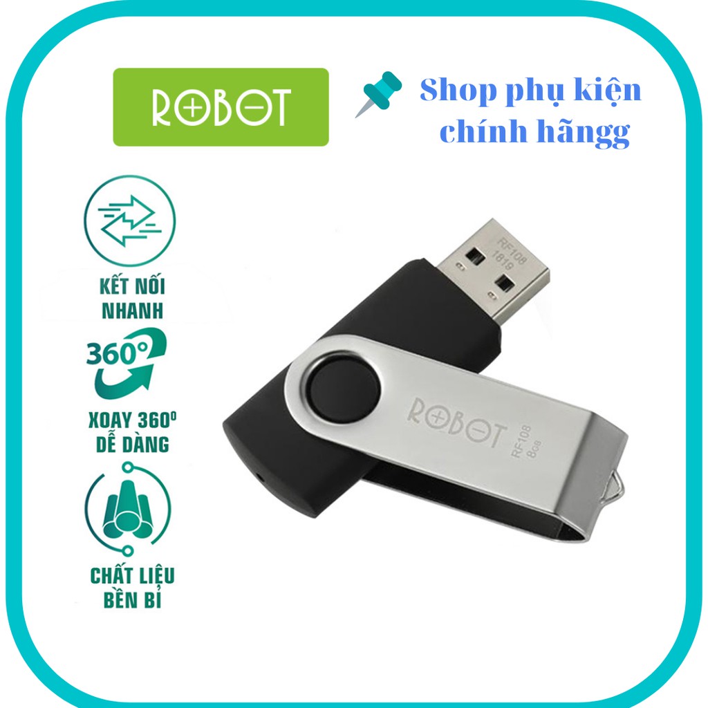 USB Thiết bị lưu trữ 108/RF 116 Siêu Nhẹ Kết Nối Nhanh Tốc Độ Ghi Đọc Nhanh BẢO HÀNH 12 THÁNG