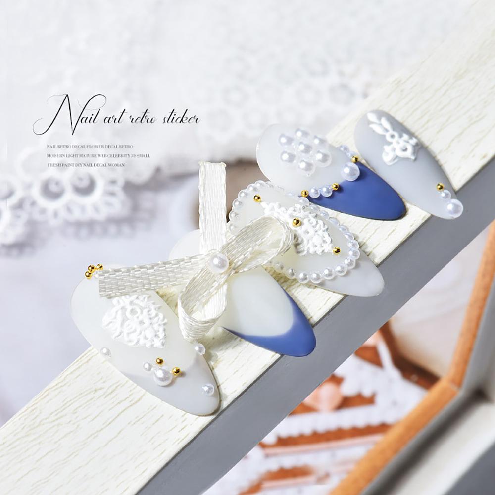 Sticker Dán Móng Trang Trí Nghệ Thuật DIY Phong Cách Bohemian Tự Dính WMES15H